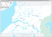 Bristol Bay County Wall Map Premium Style